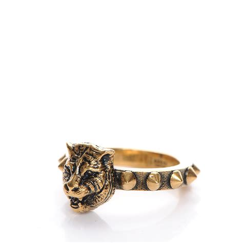 gucci cat ring|gucci feline head ring.